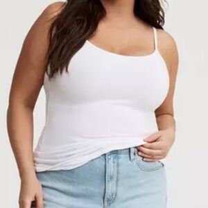 Torrid Classic White Foxy Cami Top Size 6